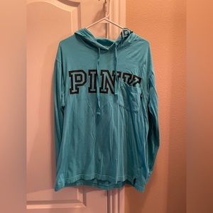 PINK blue hooded tee!
